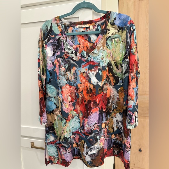 Soft Surroundings Multi-colored (L) soft knit top - Picture 2 of 3